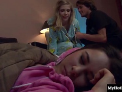 Cute blonde teen Penny Pax was up late thinking about a guy