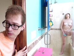 Lilly Hall, Mia Taylor And Alex Jett - In The Shower Having A Sexual Moment