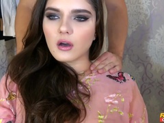 A sexy model Francesca gets licked out before riding a big schlong