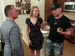 Horny dude needs no massage from AJ Applegate but a good fuck instead