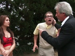 Hottie with pigtails JoJo Kiss is banged on the teacher's table