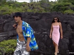 Deep anal sex in the forest with Lucy Lee