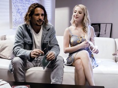 Blonde Dixie Lynn has sex with an attractive stallion