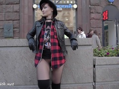 Jeny Smith pantyhose fire walking