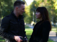 Charming hot brunette Katty Blessed is fucked and jizzed