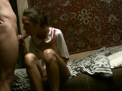 Skilled brunette does a really kinky massage with a happy ending