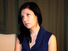 Black stockings brunette Melissa Black gets screwed on all fours