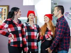 Cute doll is getting fornicated in front of her girlfriends