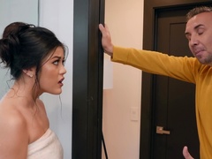 Wife of Keiran's brother agrees for passionate sex in her bedroom