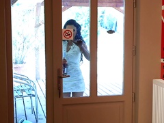 Stupendously sexy girl sucks and fucks his monstrous cock