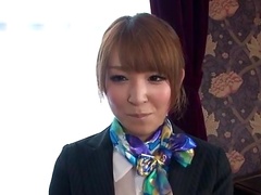 Hikaru Shiina plays with cock in each of her holes