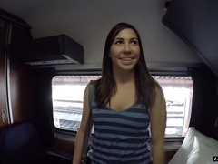 Geneva King seduced by a nasty fellow for a hot fucking session