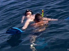 Memorable sex in the water is the favorite summer sport for Sabine Mallory