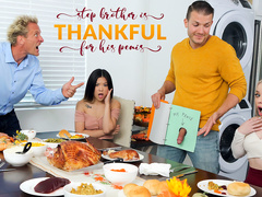 Stepbrother Is Thankful For His Penis - S22:E3 - Haley Spades, Lulu Chu - MyFamilyPies