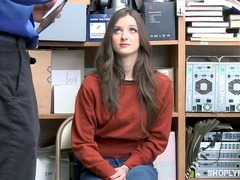 Shoplifting chick Kenzi Ryans is punished by one kinky dude