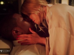 Deeper n Hard. BIG BLACK DICK Deep Throat by Leah Lee while Husband is Ing