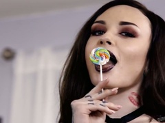 Pale bitch Chloe Carter gets too loud during a hardcore analfuck