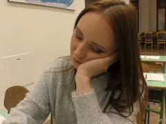 Sizzling college chick Molly OConnor hooks up with her perverted teacher