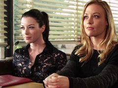 Two people are doing some nasty and kinky things in the kitchen