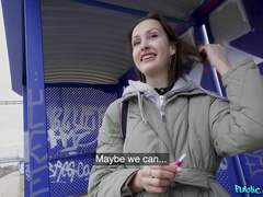 Slim bitch Jessika Night enjoys fucking in public