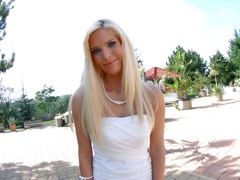 Candee Licious wants to get out of her dress and masturbate