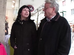 Old User Helmut picks up German teen on the street and fucks her