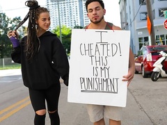 Teen with gorgeous big bottom Sloan Harper penetrated by a massive dick