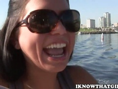 Micah Moore licks ice cream off a cock and takes a ride on it