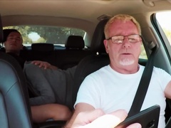 Stranger energetically drills Latina's snatch and cums on it