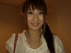 Hitomi Kitagawa plays with a vibarator, sucks a dick and gets fucked