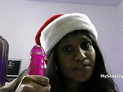 Merry Christmas &ndash, Special Blowjob By Tamil Maid Lily