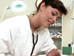 Divine nurse Ava Dalush gets fucked in missionary position