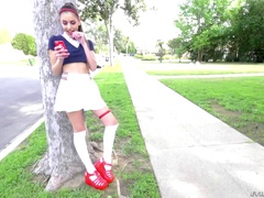 Arielle Faye lets a fellow ravish her tight love hole