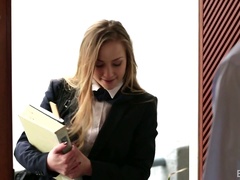 Student Sadie Blair is having sex with hot tempered guy