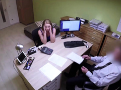 LOAN4K. Naive Nata Lee comes to loan agency and gets owned