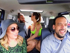 Fucking on the sofa in doggy style position with Alexis Fawx