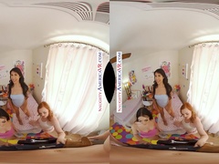 Horny America - Jazmin Luv Penelope Forest and Samantha Reigns share the XXL rod of the school dormitory maintenance technician