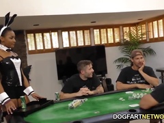 Wonderful looking ebony sweetheart Jazzy Jamison wanna some hardcore gangbang