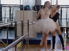 Lesbians Mary Moody and Vera King having fun after training