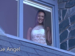 Beautiful girl Blue Angel is fucked by horny and romantic admirer