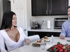 Sultry MILF joins blonde in shower in time for lesbian affair