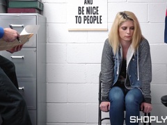 Fucking on the table with shoplifting blondie Madison Haze