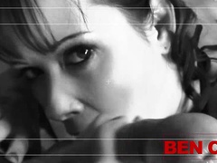 Paige Ashley and Tanya Cox fuck multiple cocks in a garage