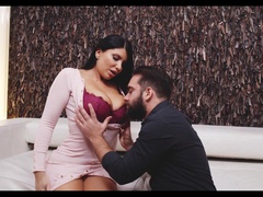 Awesome giant breasted MILF Romi Rain gonna ride cock after doggy