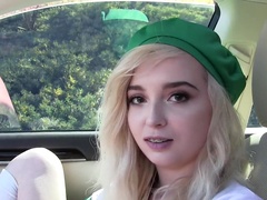 Blonde cutie in a uniform enjoys while getting fucked - Lexi Lore