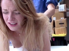 Blonde haired minx Kate Kenzi gets punished with fierce cock