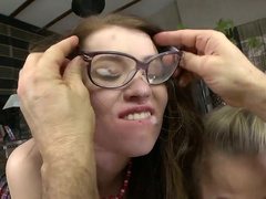 Two lustful chicks Kayla Green and Misha Cross are engaged in crazy threesome sex with Rocco Siffredi