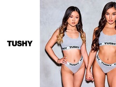 Sensual babes Lulu Chu and Emily Willis are getting anally fucked