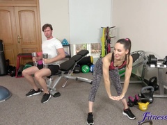 Fit chick Lilu Moon teases her boyfriend and they have sex