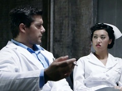 Sexy Asian nurse Jayden Lee fucks her handsome doctor
